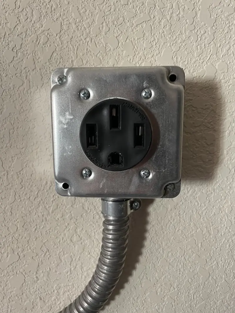 NEMA 14-50 outlet installed for Smart Home Electrical in The Colony
